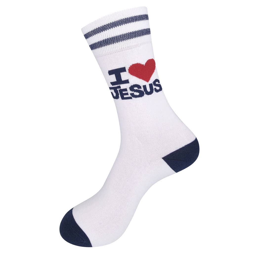 I Love Jesus (But I Cuss a Little) Socks | Funny Socks - HER Home Design Boutique